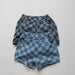 Checked shorts with elastic waistband – soft cotton, unisex, side pockets | kids summer shorts