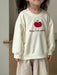 Jumper with 3D fruit design – soft cotton, comfort fit | kids sweatshirt