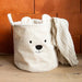 Soft teddy storage basket – foldable, washable and cute design | for nurseries