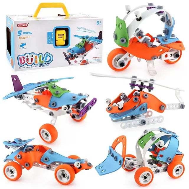 Building construction set – 5-in-1 models, STEM toy | Kids 5+
