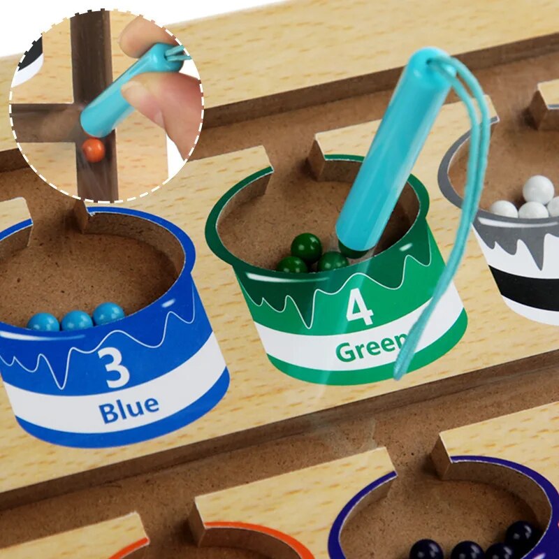Magnetic learning board builds colour and counting skills – Montessori-inspired | Toddlers