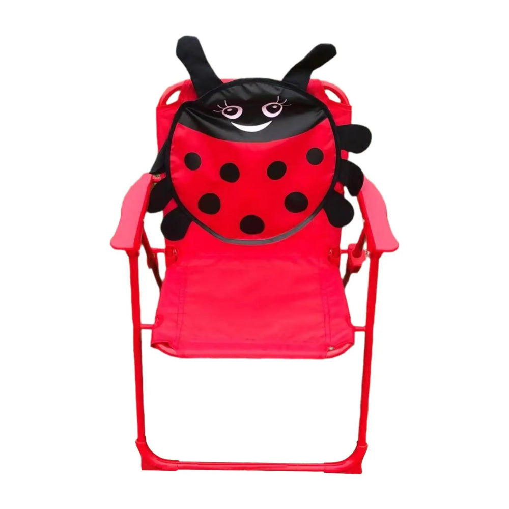 Foldable kids' camping chair with animal print – lightweight, sturdy frame | For toddlers