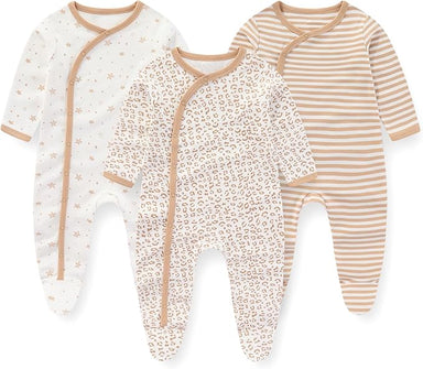 Baby bodysuit set keeps little ones warm and cosy – soft, breathable, set of 3 | 0–12 months
