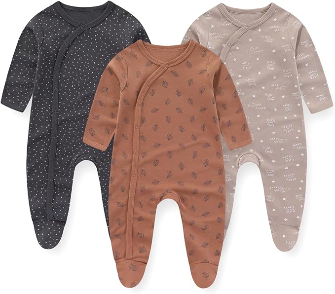 Baby bodysuit set keeps little ones warm and cosy – soft, breathable, set of 3 | 0–12 months