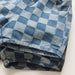 Checked shorts with elastic waistband – soft cotton, unisex, side pockets | kids summer shorts