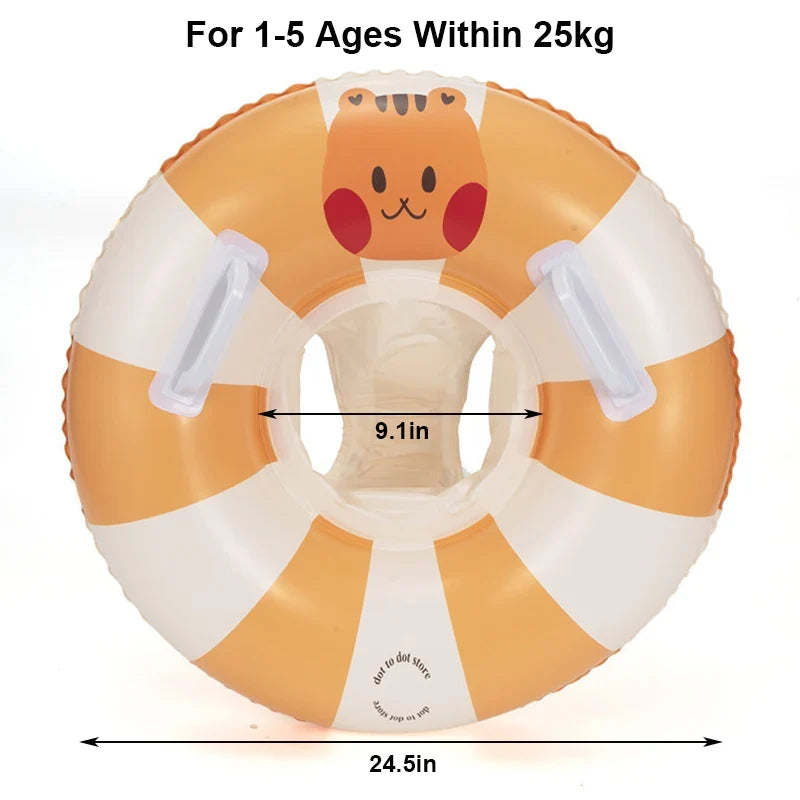 Baby swim ring with sun canopy – inflatable float | Up to 25kg