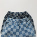 Checked shorts with elastic waistband – soft cotton, unisex, side pockets | kids summer shorts