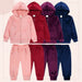 Velvet tracksuit for kids – soft, warm, flexible fit | unisex outfit set