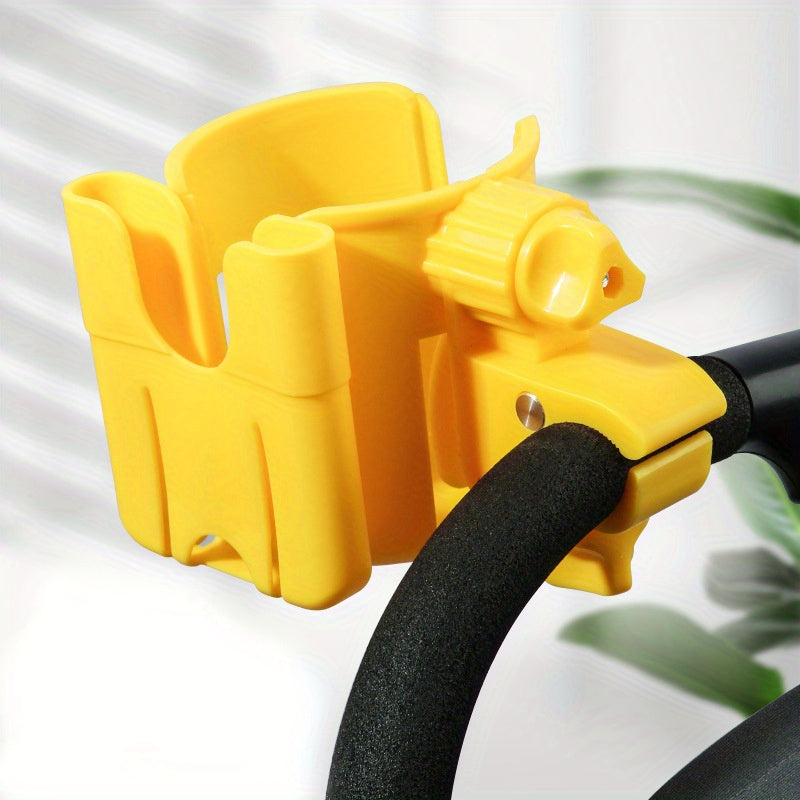 Pram phone and cup holder with universal fit – stable, 2-in-1 design | buggy accessory