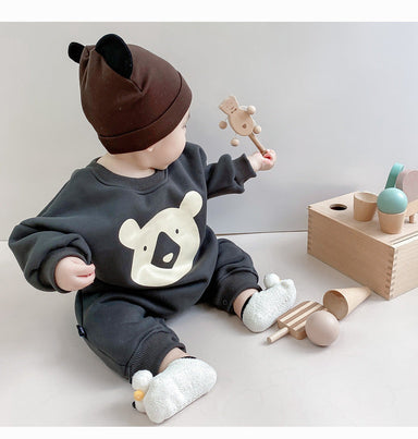 Babygrow with koala print – soft cotton, easy poppers | for babies
