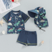 Kids' swim set with UV protection – soft, quick-dry, sun hat | baby swimwear
