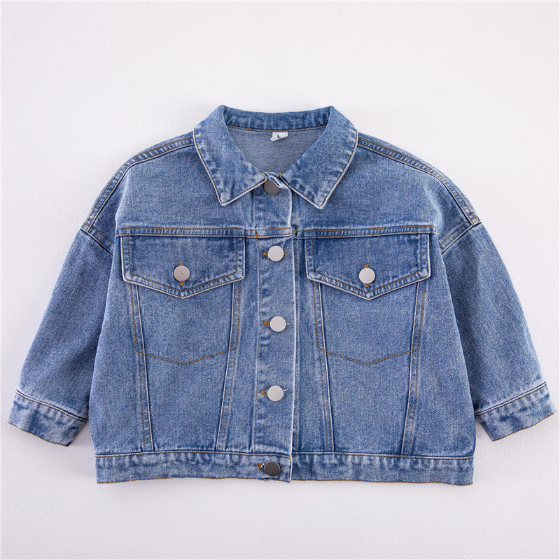 Classic denim jacket with timeless design – durable, versatile, comfortable fit | kids jacket
