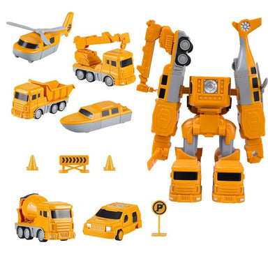 Magnetic building set with 26 pieces – vehicles, robots & more | Kids toys