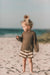 Baby summer outfit in soft cotton blend – elastic waistband, neutral colours | unisex 0–2 years