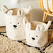 Soft teddy storage basket – foldable, washable and cute design | for nurseries