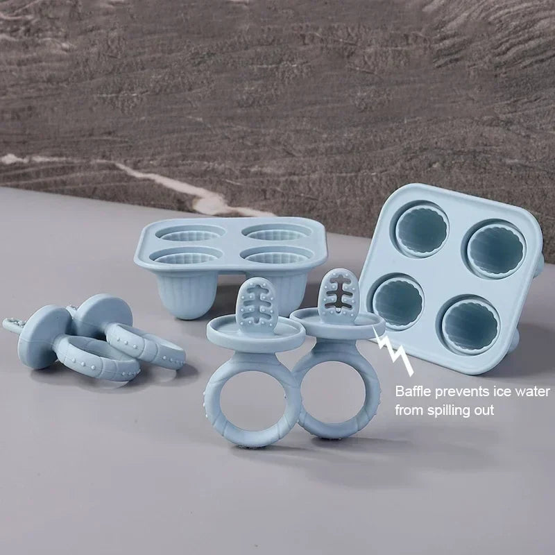 5-piece baby teether set – BPA-free silicone with handle grip | Teething toys