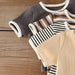 Summer set for babies in soft ribbed cotton – t-shirt and shorts | 2-piece unisex outfit