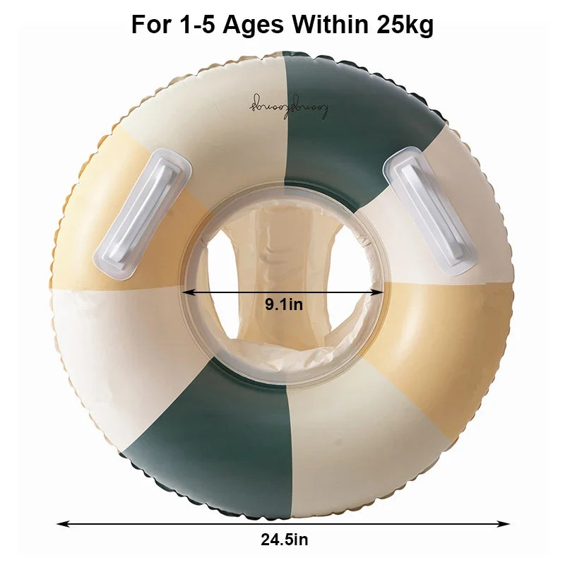 Baby swim ring with sun canopy – inflatable float | Up to 25kg