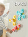 3-piece fidget spinner bath toy set – suction cups, sensory play | toddlers