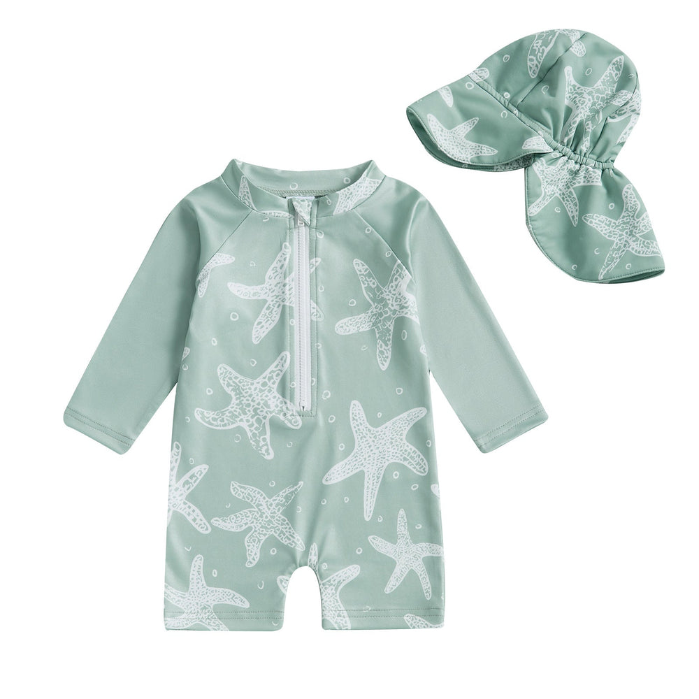 UV swimsuit set with sun hat – UPF50+ protection, stretch fit | baby & toddler swimwear