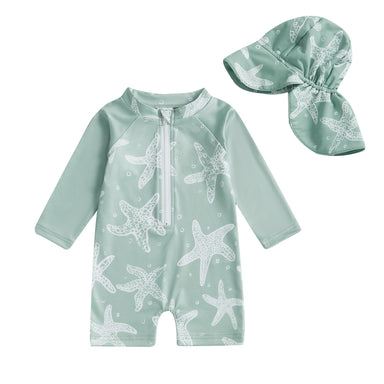 UV swimsuit set with sun hat – UPF50+ protection, stretch fit | baby & toddler swimwear