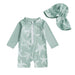 UV swimsuit set with sun hat – UPF50+ protection, stretch fit | baby & toddler swimwear