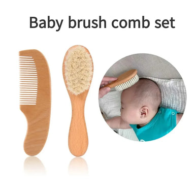 Baby comb and brush set – gentle, tangle-free haircare | 2-piece