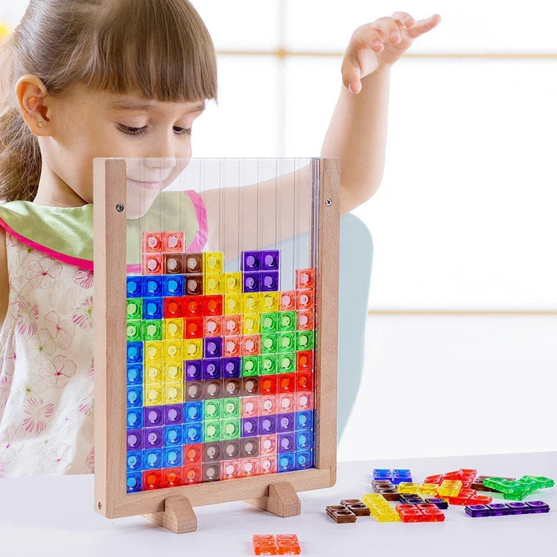 Wooden 3D puzzle for kids – creativity, spatial skills & motor skills | ages 4-10