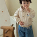Baby and toddler baseball jacket with patchwork design – elastic cuffs | unisex autumn wear