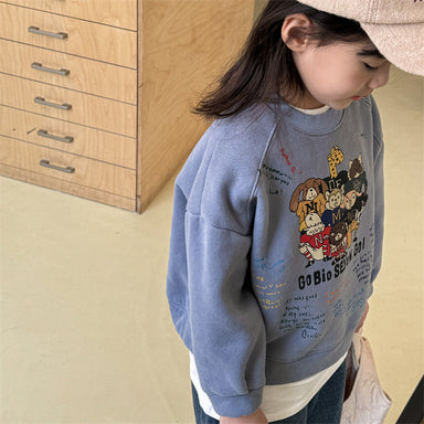 Printed kids' sweatshirt – soft cotton, relaxed fit | unisex