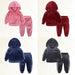 Velvet tracksuit for kids – soft, warm, flexible fit | unisex outfit set