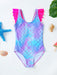 Girls' swimsuit with UV protection – mermaid, unicorn design, quick-drying | Kids swimwear