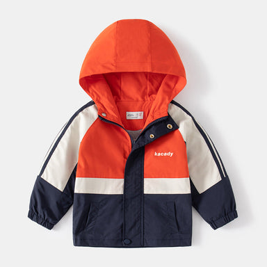 Kids' raincoat with waterproof, breathable fabric – adjustable cuffs, removable hood | boys