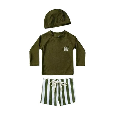 Baby boys' UV swim set with hat – UPF 50+, 3-piece, quick-drying | ages 9 months–7 years