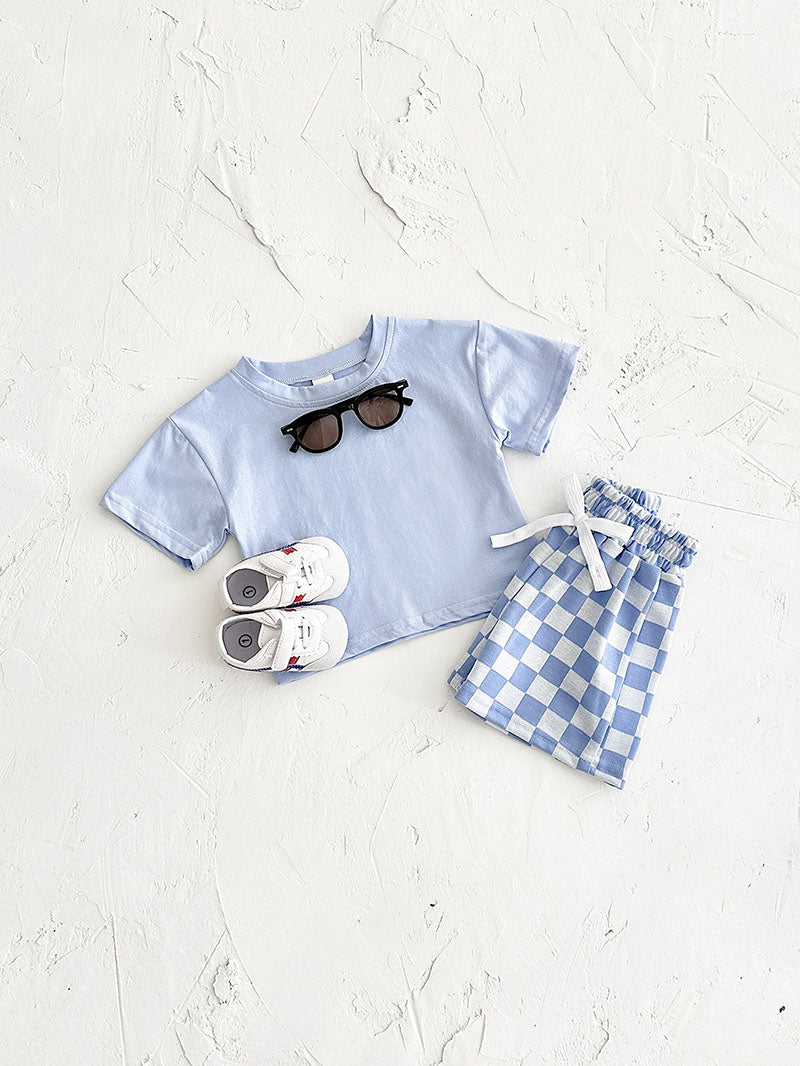 T-shirt and shorts set – soft cotton, elastic waistband | Baby & toddler summer wear