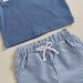 Summer set with printed t-shirt and striped shorts – soft, breathable | Baby & toddler