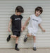 Toddler summer set in soft cotton – sleeveless top and shorts | unisex