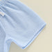 Boys' summer set with rugby ball appliqué – cotton-polyester, striped shorts | baby & toddler outfit