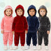 Velvet tracksuit for kids – soft, warm, flexible fit | unisex outfit set