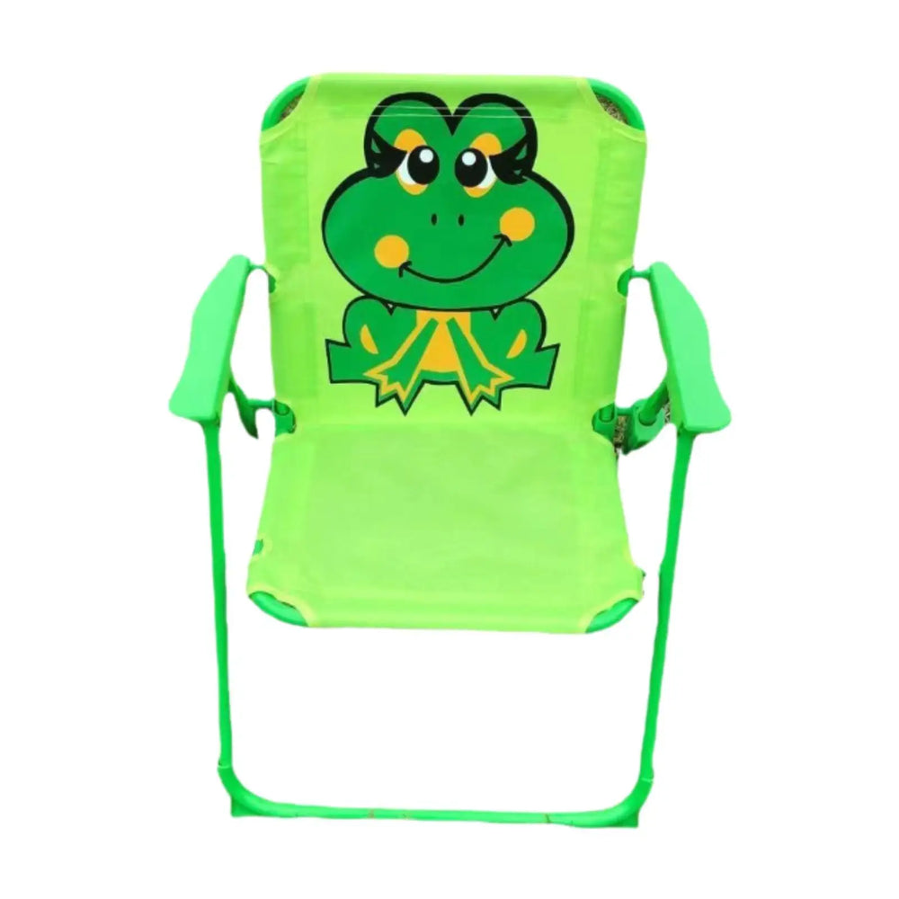 Foldable kids' camping chair with animal print – lightweight, sturdy frame | For toddlers