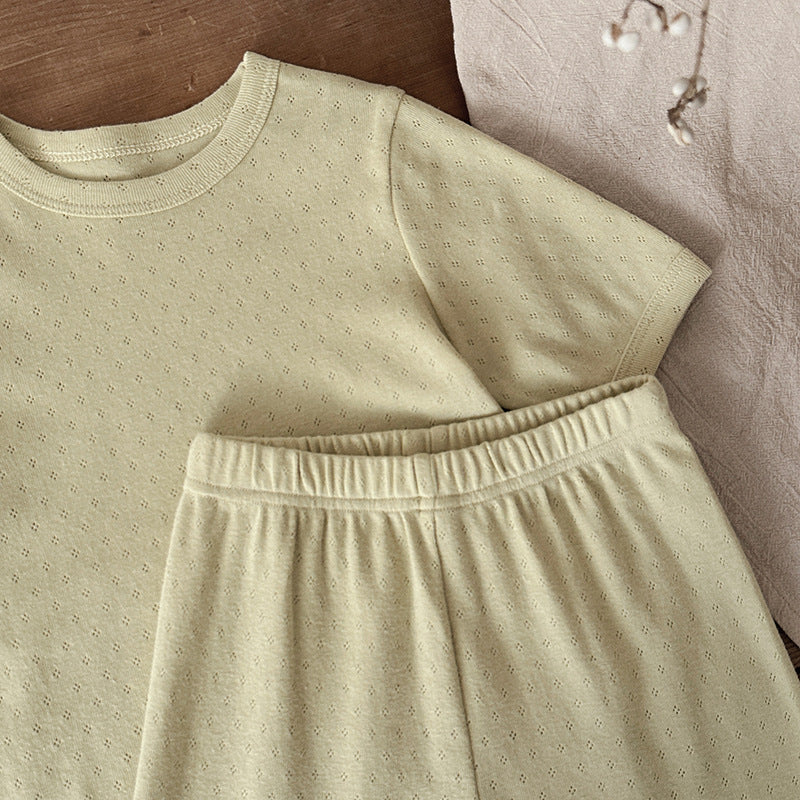 Cotton summer set with T-shirt and shorts – soft, breathable, unisex | Baby & toddler