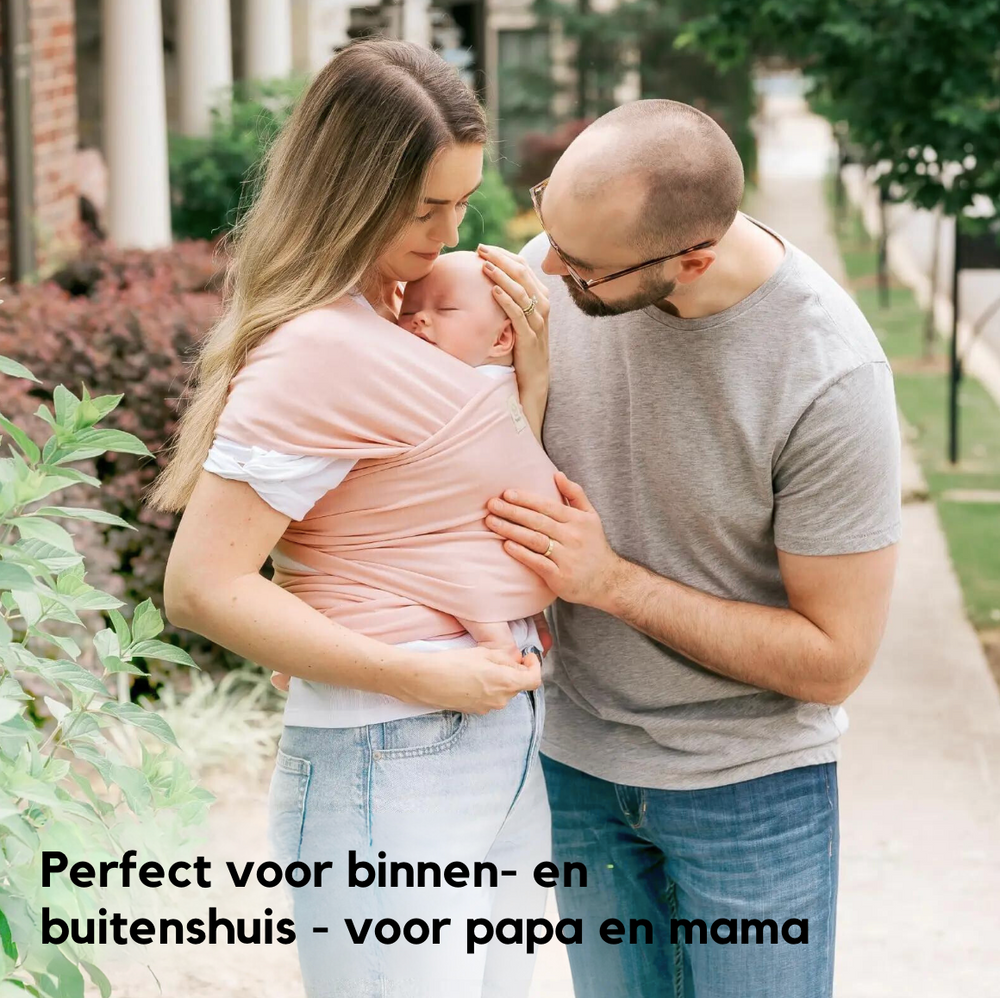 Baby wrap carrier with back support – ergonomic, machine washable | new mums