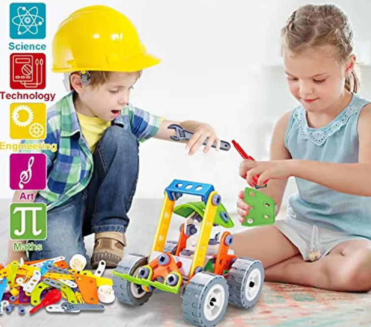 Building construction set – 5-in-1 models, STEM toy | Kids 5+