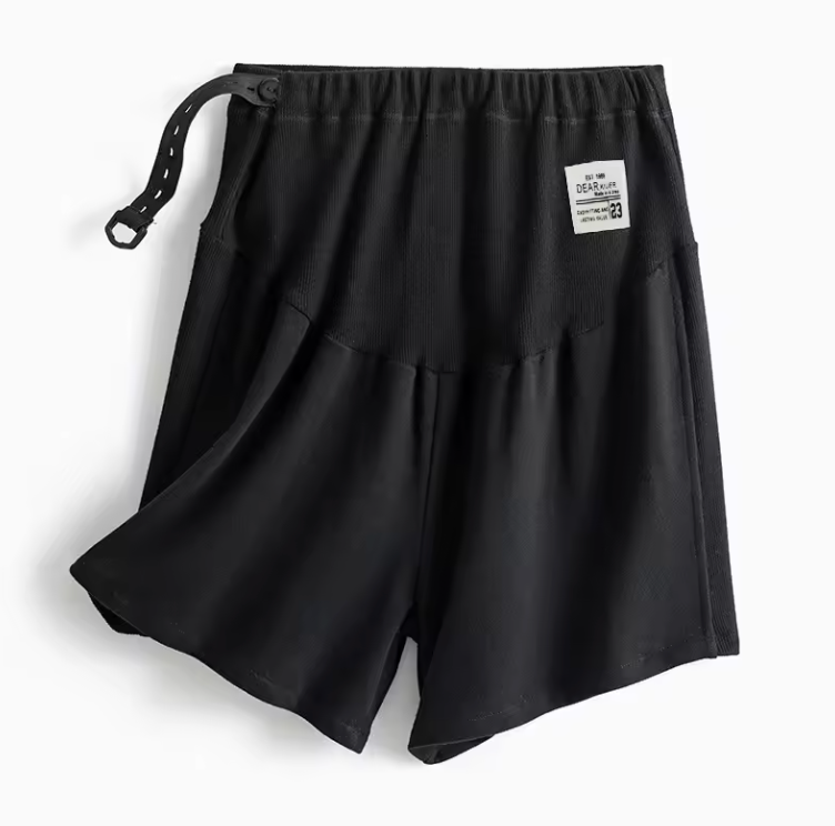 Maternity shorts with elasticated waistband – soft, breathable, flexible | pregnancy