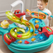 Water table with working pump – fishing game & waterway | outdoor toy