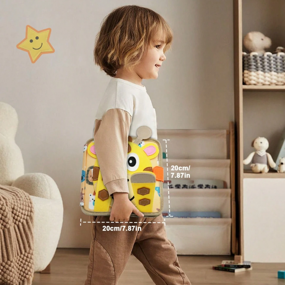 Montessori busy book boosts fine motor skills – shapes, colours and counting | toddlers