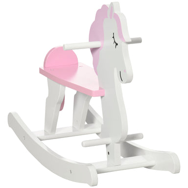 Wooden rocking horse with sturdy, safe construction – For indoor and outdoor play | Toddlers