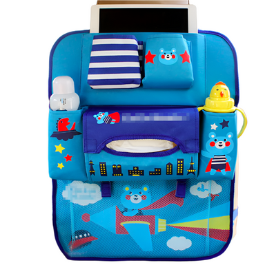 Car seat organiser – storage for toys, snacks & books | for kids