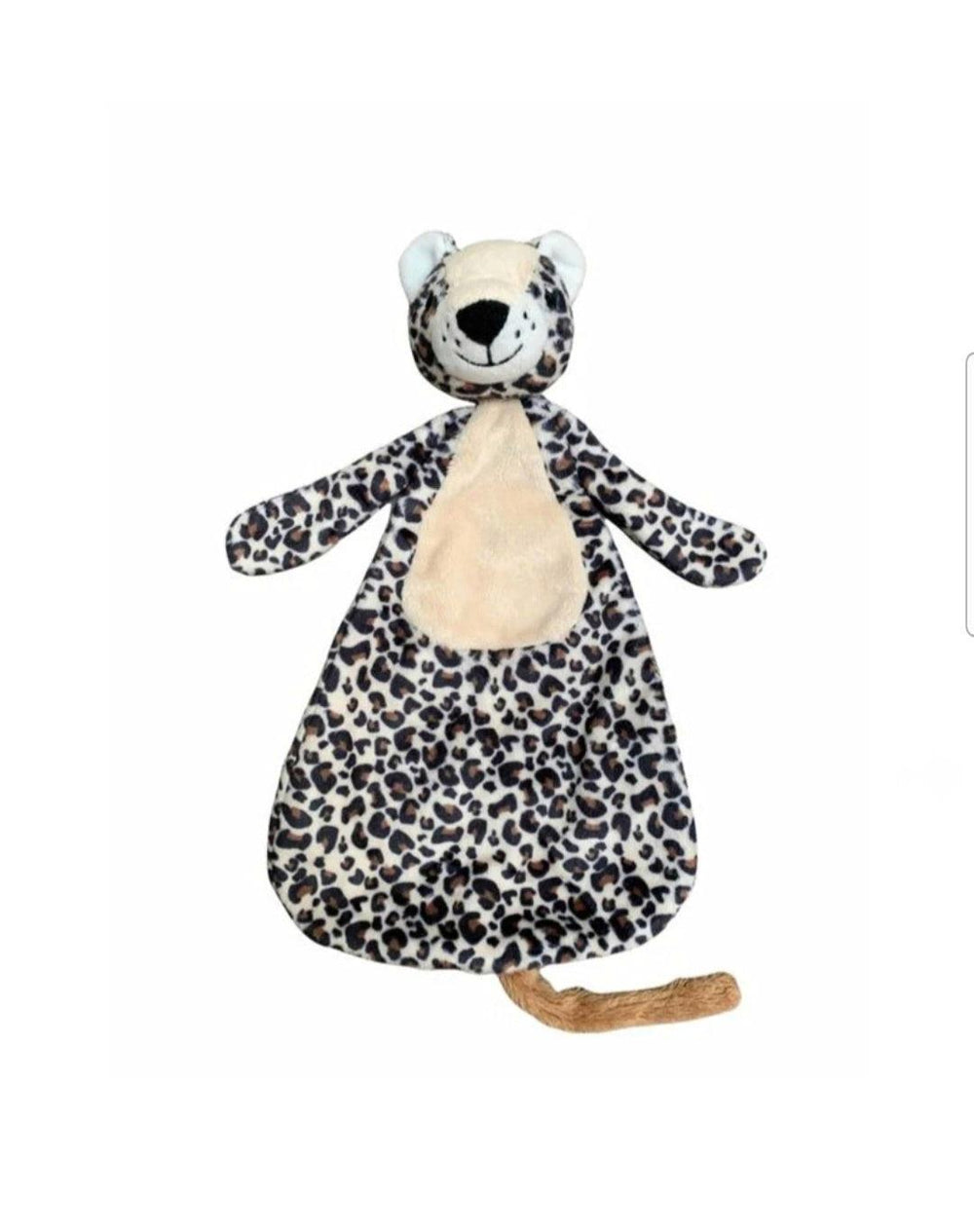 Comfort cloth with dummy loop – soft, leopard print, from newborn | Baby comforter
