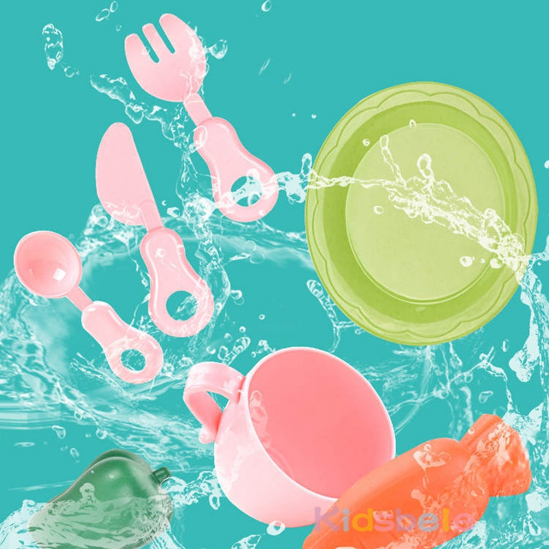 Water play toy sink with fishing game – flowing water, accessories | for kids
